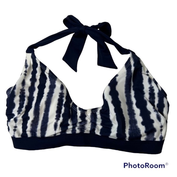 Athleta Striped Halter Style Bikini - Picture 2 of 7